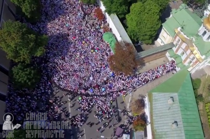 Cross Procession-2017: aerial video shooting