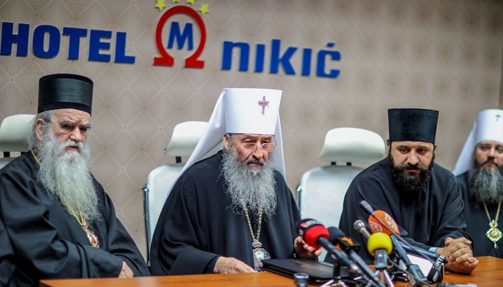 Press Conference of His Beatitude Onuphry in Podgorica